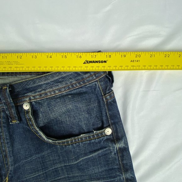 Buffalo David Bitton Jeans Men 35x30* Travis Relaxed‎ Fit Straight Blue - Picture 11 of 16